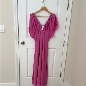 Ann Taylor Backless Pink Dress